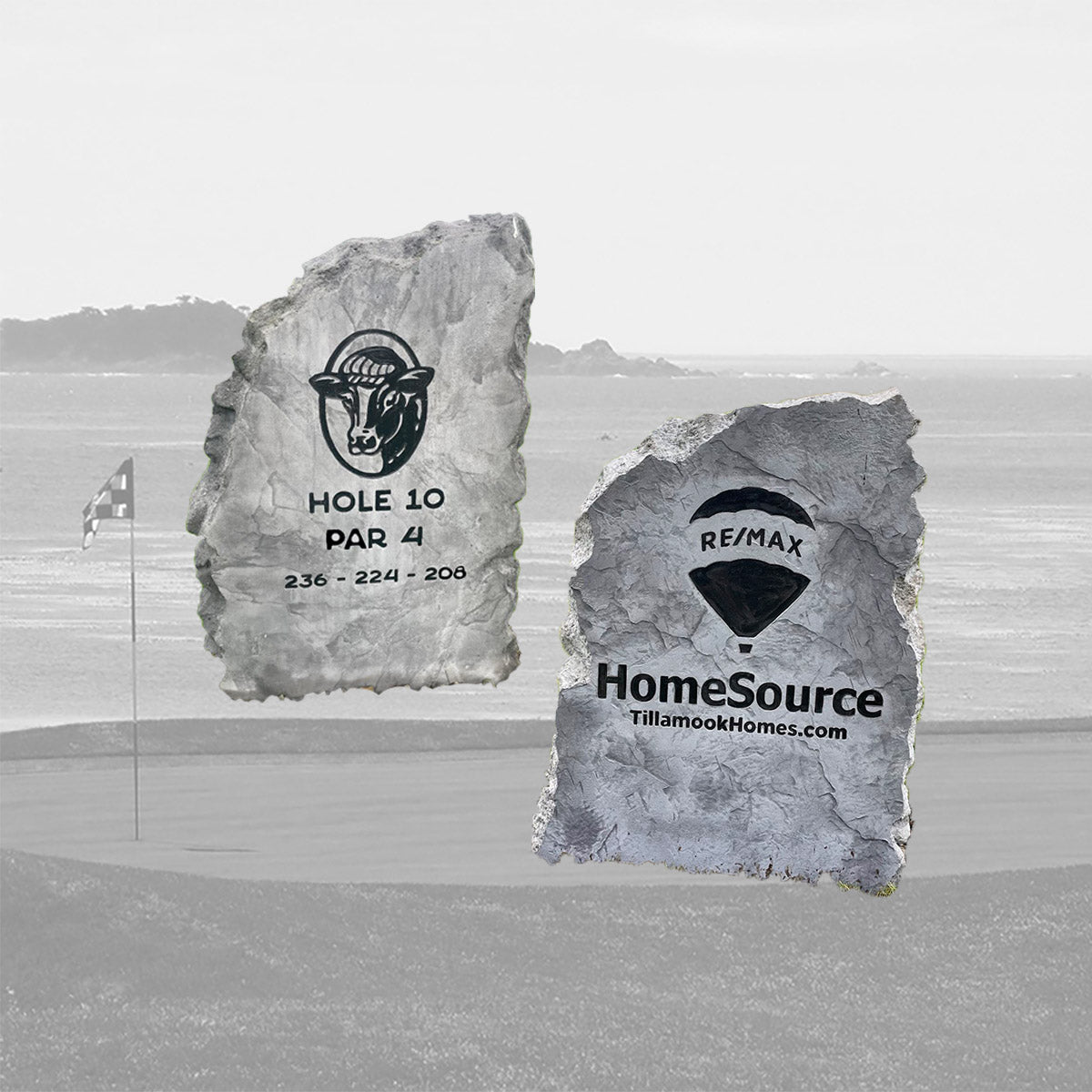 Custom Stone Boulder Signs