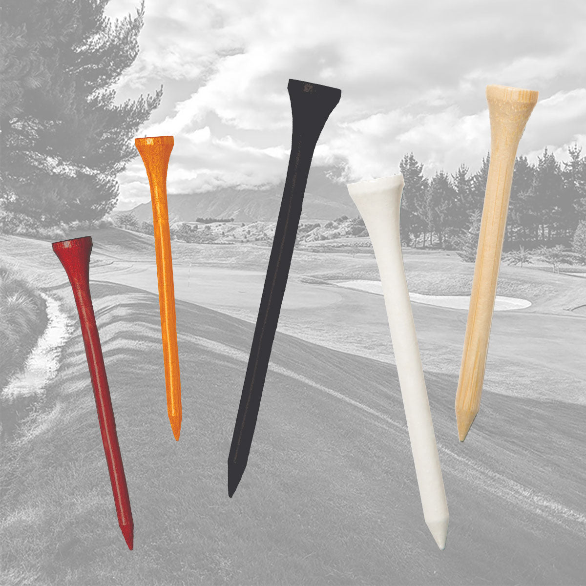Hardwood Golf Tees