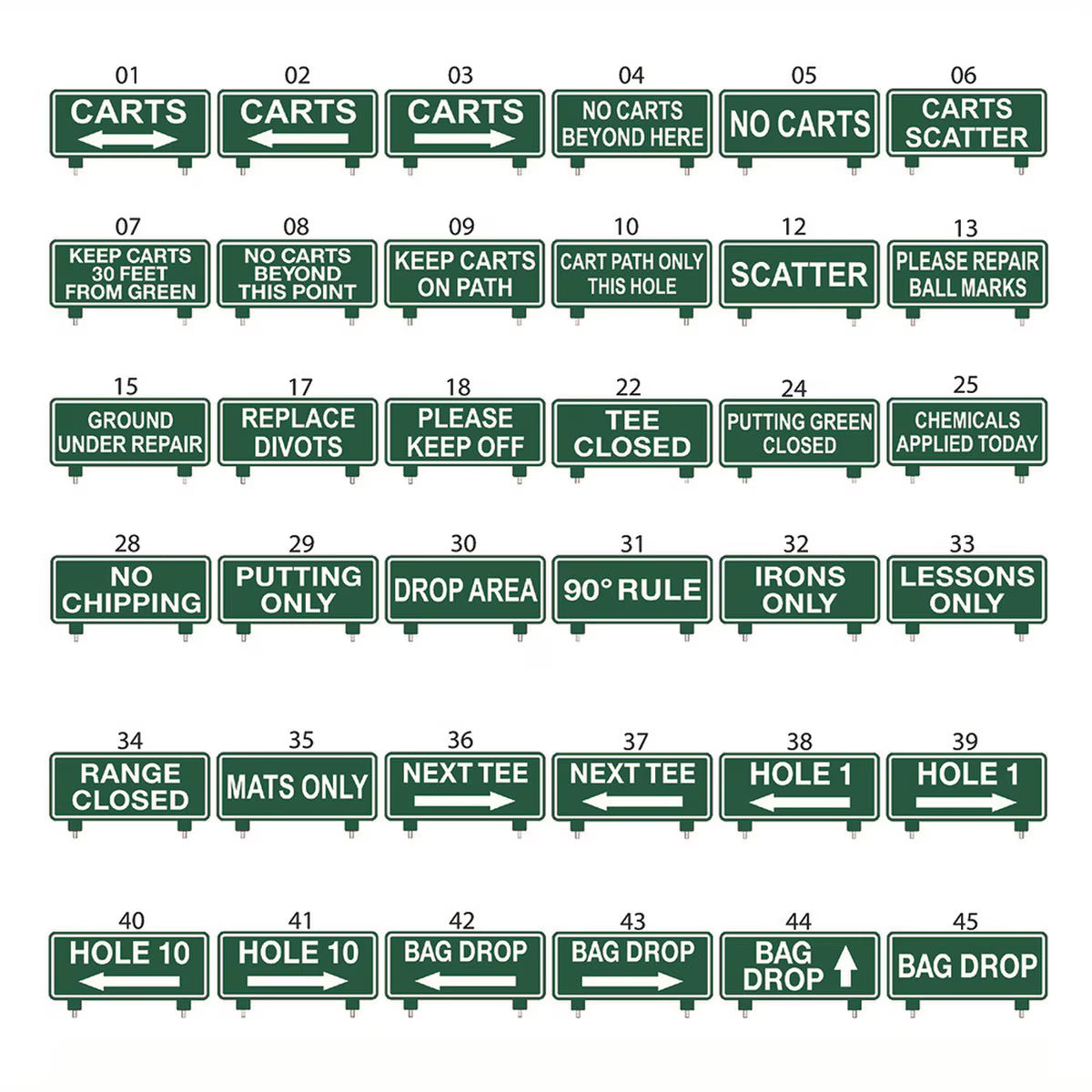 Rectangular Engraved Directional Signs - 15x9-inch
