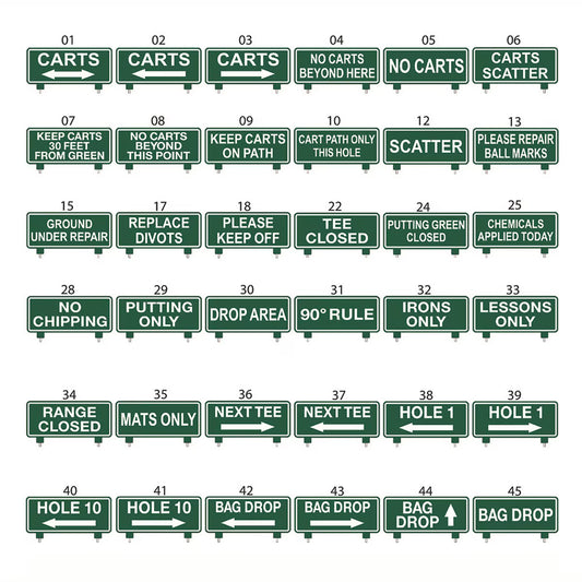 Rectangular Engraved Directional Signs - 15x9-inch