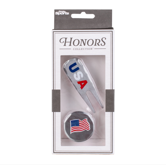 Honors Collection Metal Divot Repair Tool & Ball Marker
