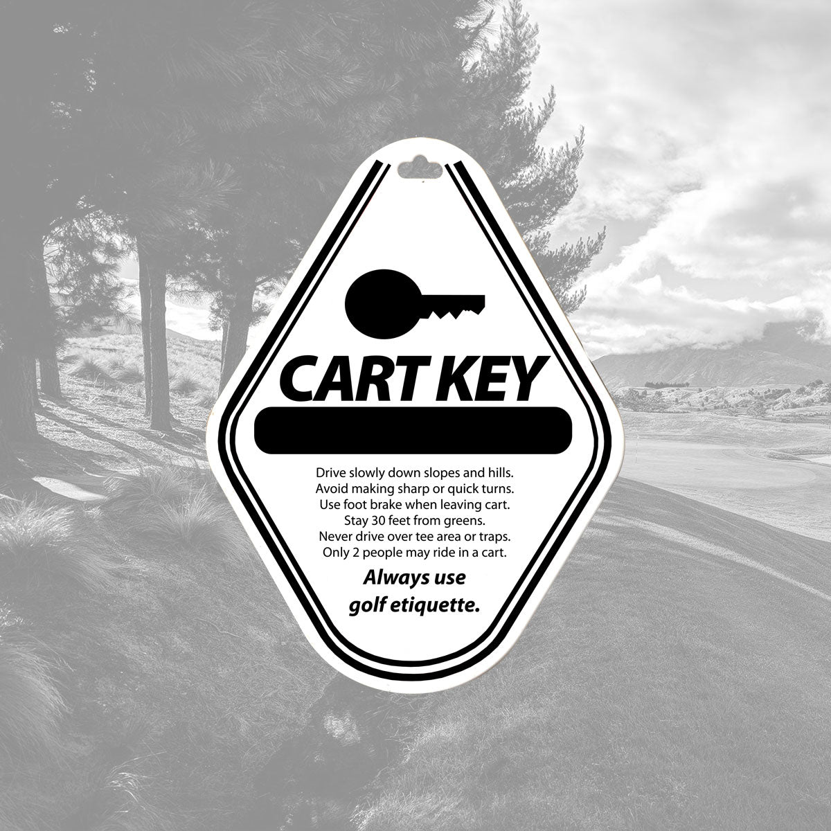 Cart Key Tag – Pelzer Golf Supplies